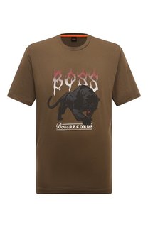 Хлопковая футболка BOSS Orange