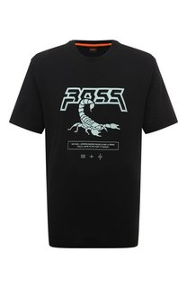 Хлопковая футболка BOSS Orange