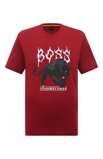 Хлопковая футболка BOSS Orange
