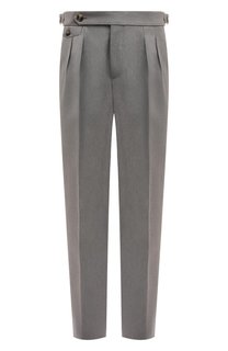 Брюки из хлопка и шерсти Brunello Cucinelli
