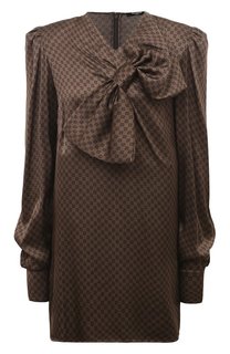 Платье из вискозы Balmain