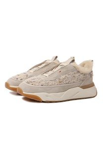 Комбинированные кроссовки Santoni