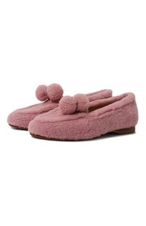 Лоферы из овчины Santoni