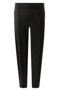 Джоггеры из шерсти и вискозы Emporio Armani