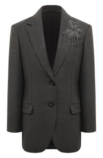 Шерстяной жакет Brunello Cucinelli