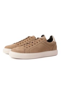 Кеды из нубука Brunello Cucinelli