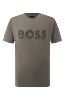 Хлопковая футболка BOSS Green