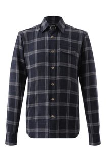 Рубашка из шерсти и шелка Kiton