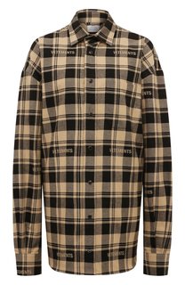 Хлопковая рубашка VETEMENTS