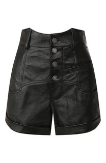 Кожаные шорты Saint Laurent