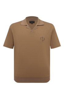 Поло из хлопка и кашемира Giorgio Armani