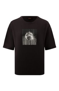 Хлопковая футболка BOSS Orange