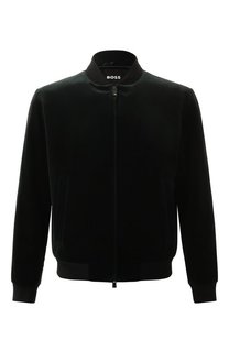 Бархатный бомбер BOSS