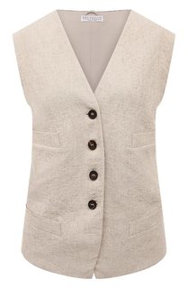 Льняной жилет Brunello Cucinelli