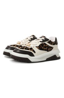 Кожаные кроссовки Odissea Versace