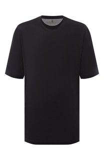 Футболка из шелка и хлопка Brunello Cucinelli