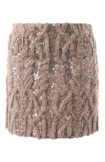 Шерстяная юбка Brunello Cucinelli