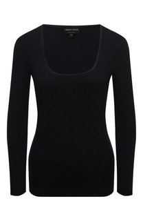 Лонгслив из вискозы и кашемира Giorgio Armani