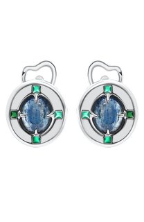 Серьги с кианитом Moonka
