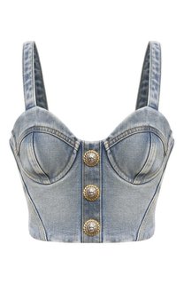 Джинсовый топ Balmain