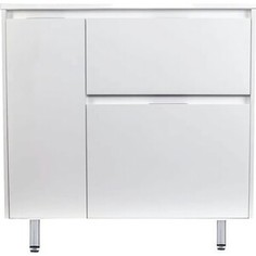 Тумба с раковиной Style line Барселона 90х45 правая, с выкатной корзиной, белая (СС-00002280 + 4627179377557)