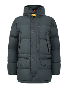 Пуховик из стеганого нейлона Micro Reps с разрезами на молниях Parajumpers