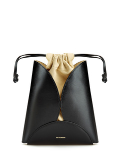 Сумка Curve из телячьей кожи с регулируемым плечевым ремнем Jil Sander