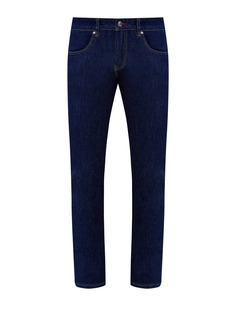 Джинсы Slim Fit с контрастной прострочкой и нашивкой на поясе Cudgi