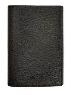 Обложка для паспорта из кожи с тиснением и слотами для карт Doucals