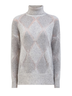 Свитер Dazzling Argyle из шерсти и мохера с пайетками Brunello Cucinelli