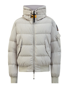 Пуховый бомбер Wilmont из стеганого нейлона micro reps с патчем Parajumpers