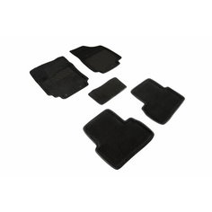 Ворсовые 3D коврики в салон Seintex для Hyundai Creta 2016-н. в. (черные)