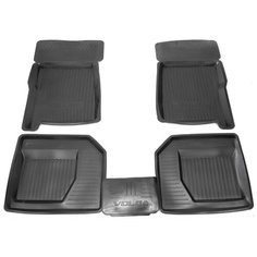 Коврики салона резиновые для а/м Волга 105, (к-т, 4 шт.) / REZKON / 1040005100