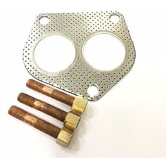 Ремкомплект приемной трубы ЗМЗ 409 (прокладка, шпильки, гайки) (Н. Новгород) 33027-1203800-10 Riginal