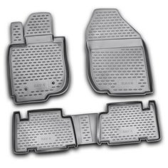 Element Коврики в салон TOYOTA RAV4 01/2006-2010, 4 шт. (полиуретан, серые) / Тойота Рав 4