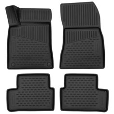 Комплект ковриков в салон ELEMENT 3DA20804210K для Mercedes-Benz CLA-class, Honda Element, Mercedes-Benz C-class с 2019 г. черный 1