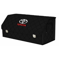 Органайзер-саквояж "Союз Премиум" в багажник Toyota (Тойота), размер XXL. Цвет: черный с черной прострочкой Ромб. A&P Групп
