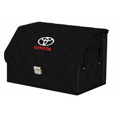 Органайзер-саквояж "Союз Премиум" в багажник Toyota (Тойота), размер L. Цвет: черный с черной прострочкой Ромб. A&P Групп