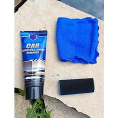 Полироль для автомобиля 60 мл , удаление царапин на авто с губкой , полировочная паста , антицарапин Mc.P.P.