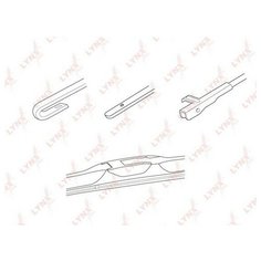 Щетка стеклоочистителя гибридная 650мм Lyn Xauto