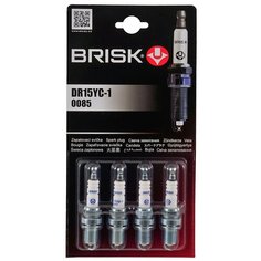 Свеча Зажигания Компл. (4шт) Для А/М Ваз 2110 Инжектор 16 Клапанный Super -R Brisk Dr15yc-1-J BRISK арт. DR15YC-1-J