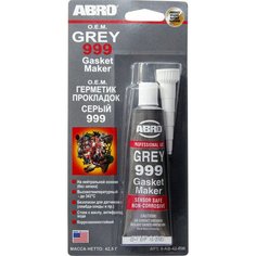 Герметик силиконовый серый 42,5гр. ABRO 9-AB-42-RW