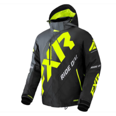 Куртка снегоходная FXR CX Char-Black Fade/Hi Vis, размер M черная серая желтая