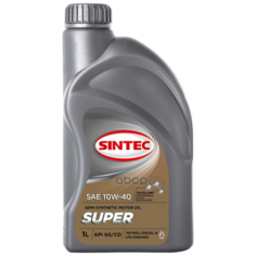 SINTEC Масло Моторное Полусинтетическое Super 3000 10w40 Api Sg/Cd 1л