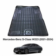 Коврик в багажник Mercedes-Benz S-klass W 223 седан 2020-2024 / коврик в багажник Мерседес 223 Unidec