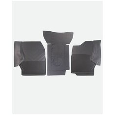 Коврики Автодрайвер для ГАЗель 2013-н. в. передние резиновые с бортом, соты