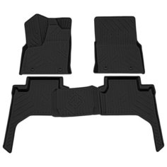 Коврик салонный полиуретановый (черный) для Toyota Land Cruiser 300 (21-Н. В.) Rezkon