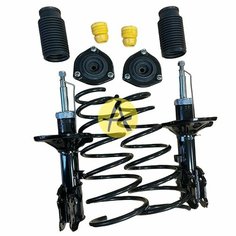 Комплект задней подвески пружины + амортизаторы + чашки Hyundai Accent (Акцент тагаз) Тайвань