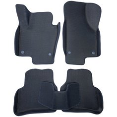 Автомобильные коврики ЕВА / EVA для Volkswagen Passat B7 2011-2015 / Фольксваген Пассат Б7 / 3D 3д / с бортами / черный-черный Gallex