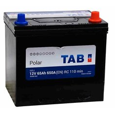Аккумулятор автомобильный TAB Polar 65 А/ч 650 А обр. пол. Азия авто (230x173x220) 56568 с бортиком
